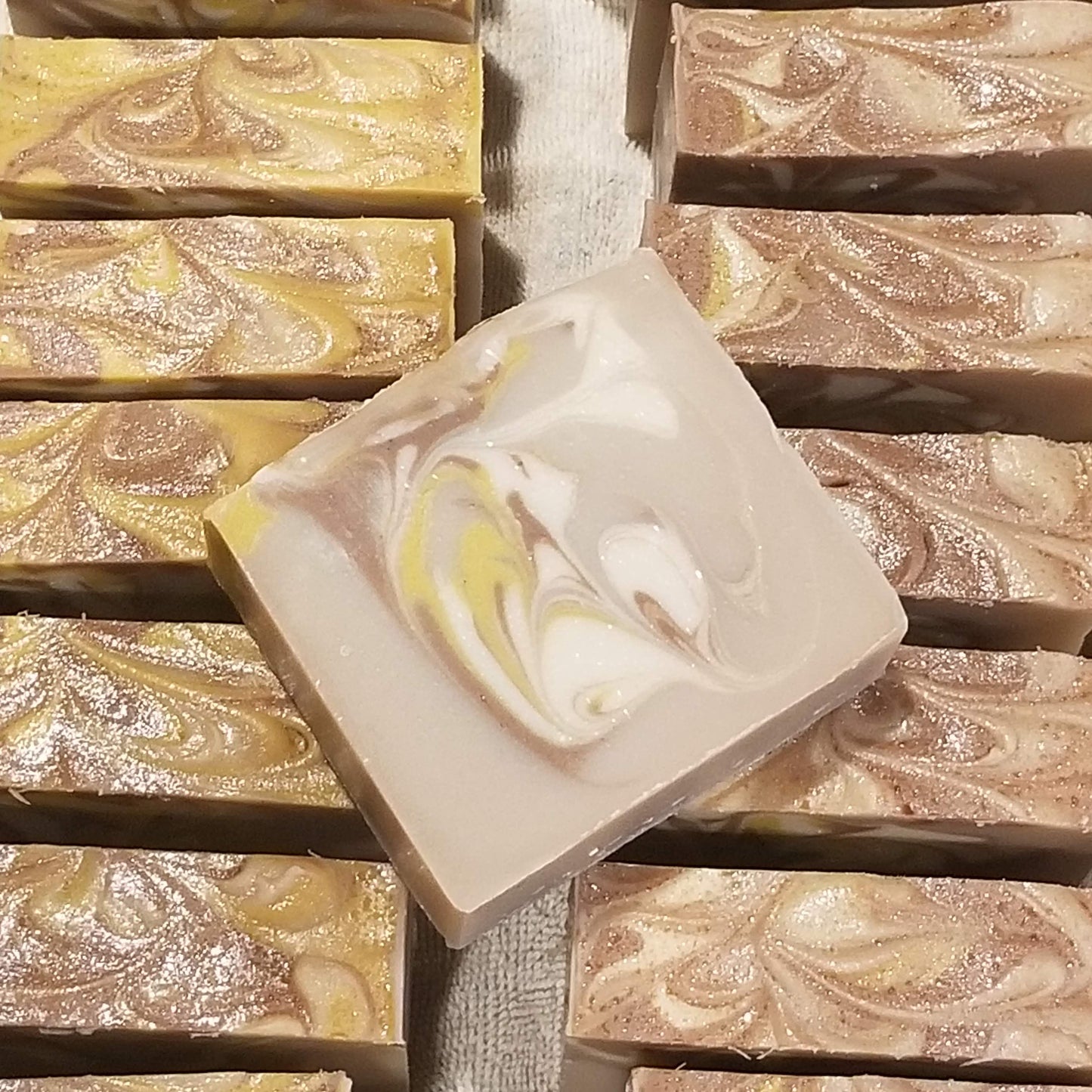 Pumpkin Pie Swirl artisan soap