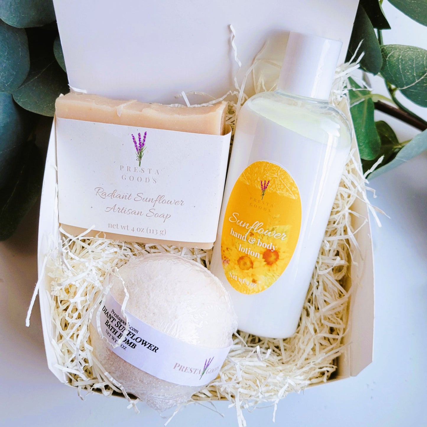 Radiant Sunflower Self Care Pamper Gift Box