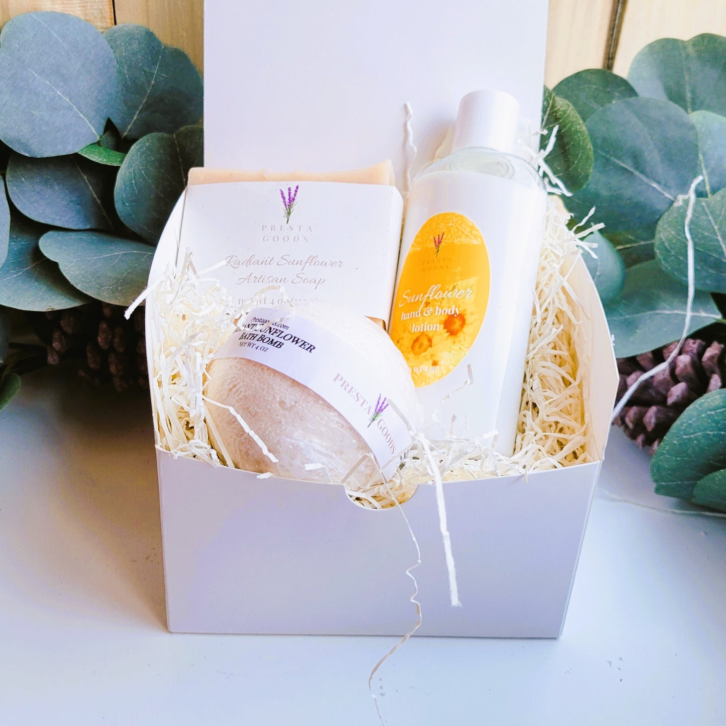Radiant Sunflower Self Care Pamper Gift Box