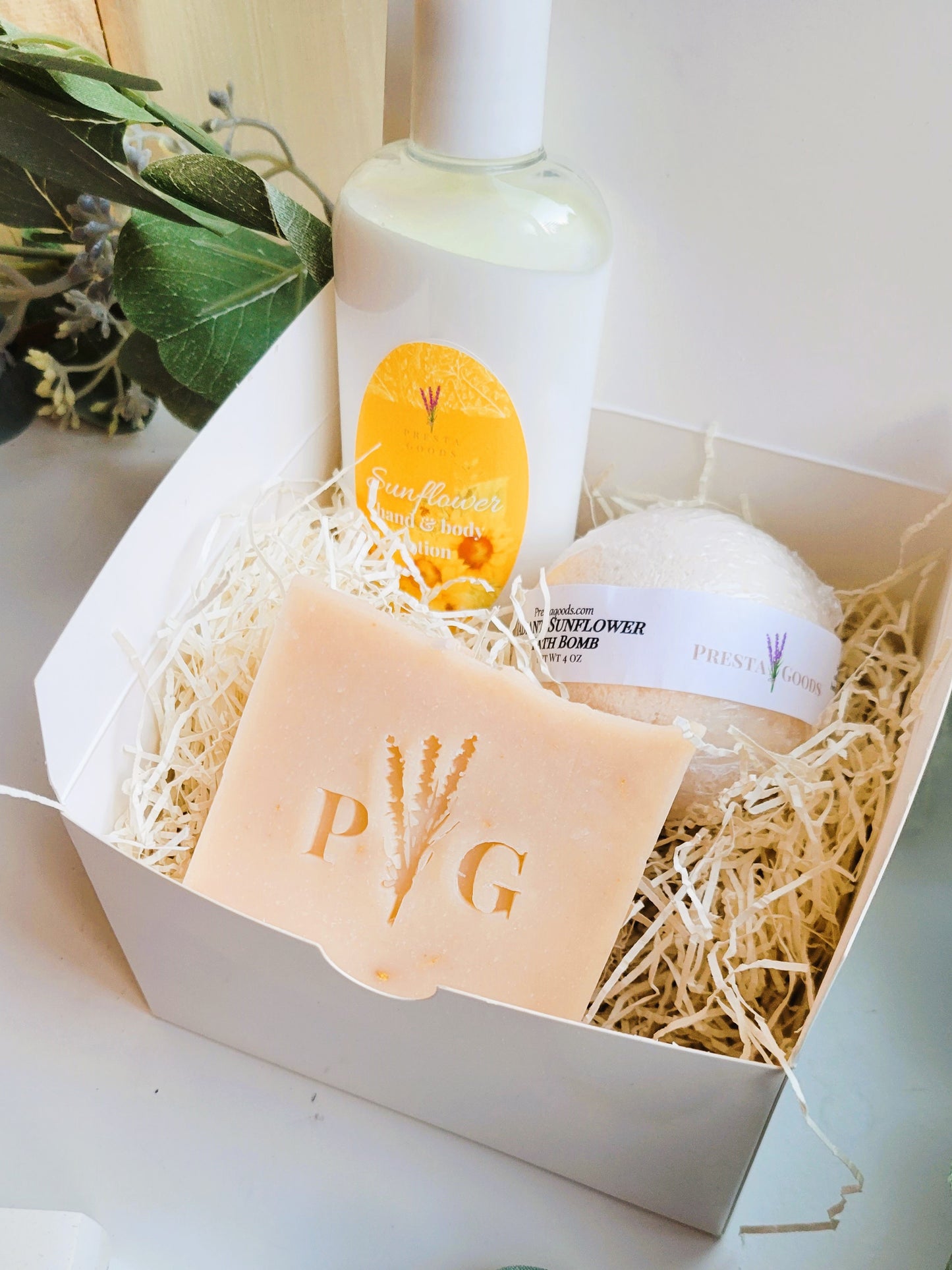 Radiant Sunflower Self Care Pamper Gift Box