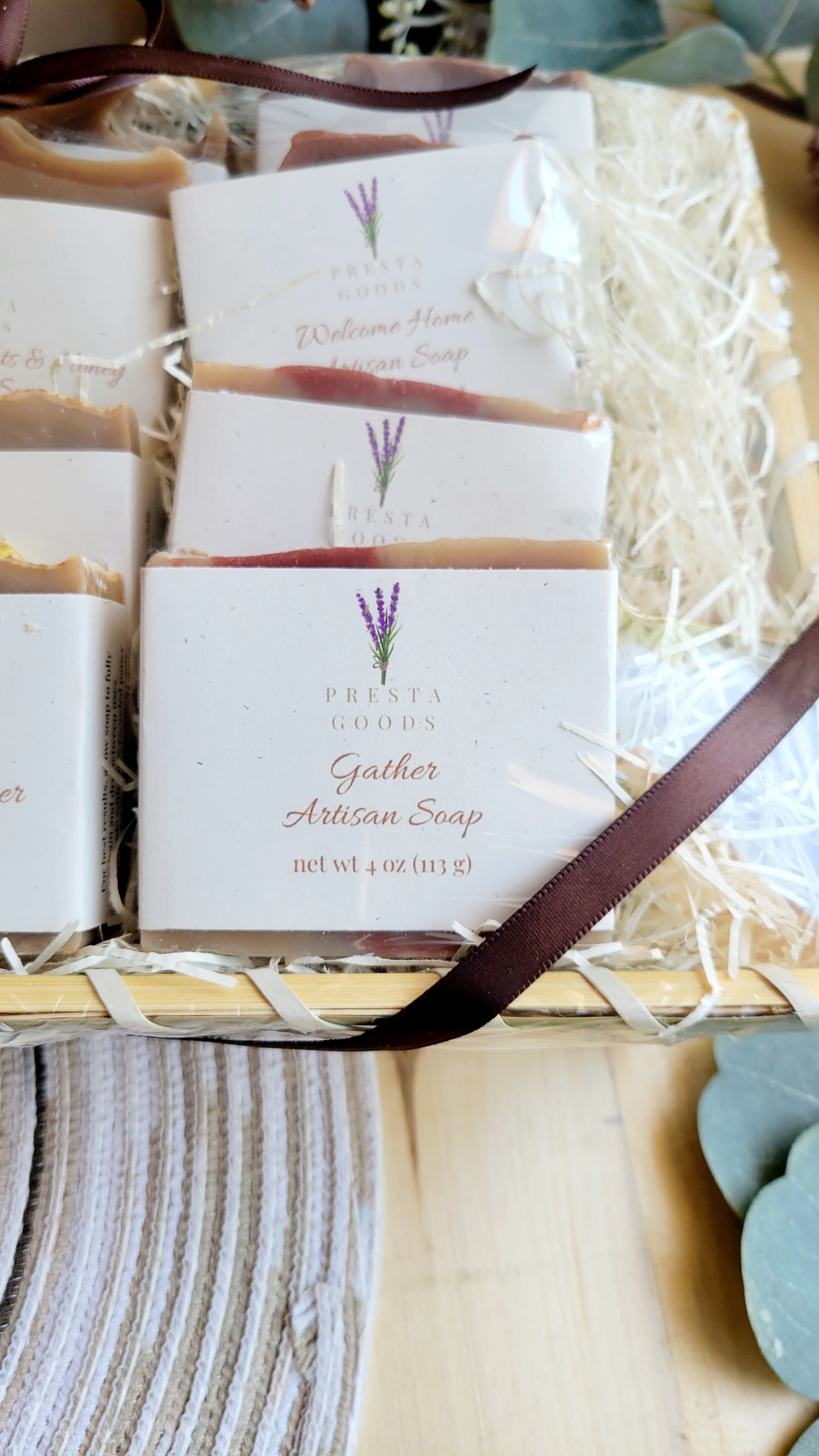 Warm & Cozy Soap Sampler Gift Basket