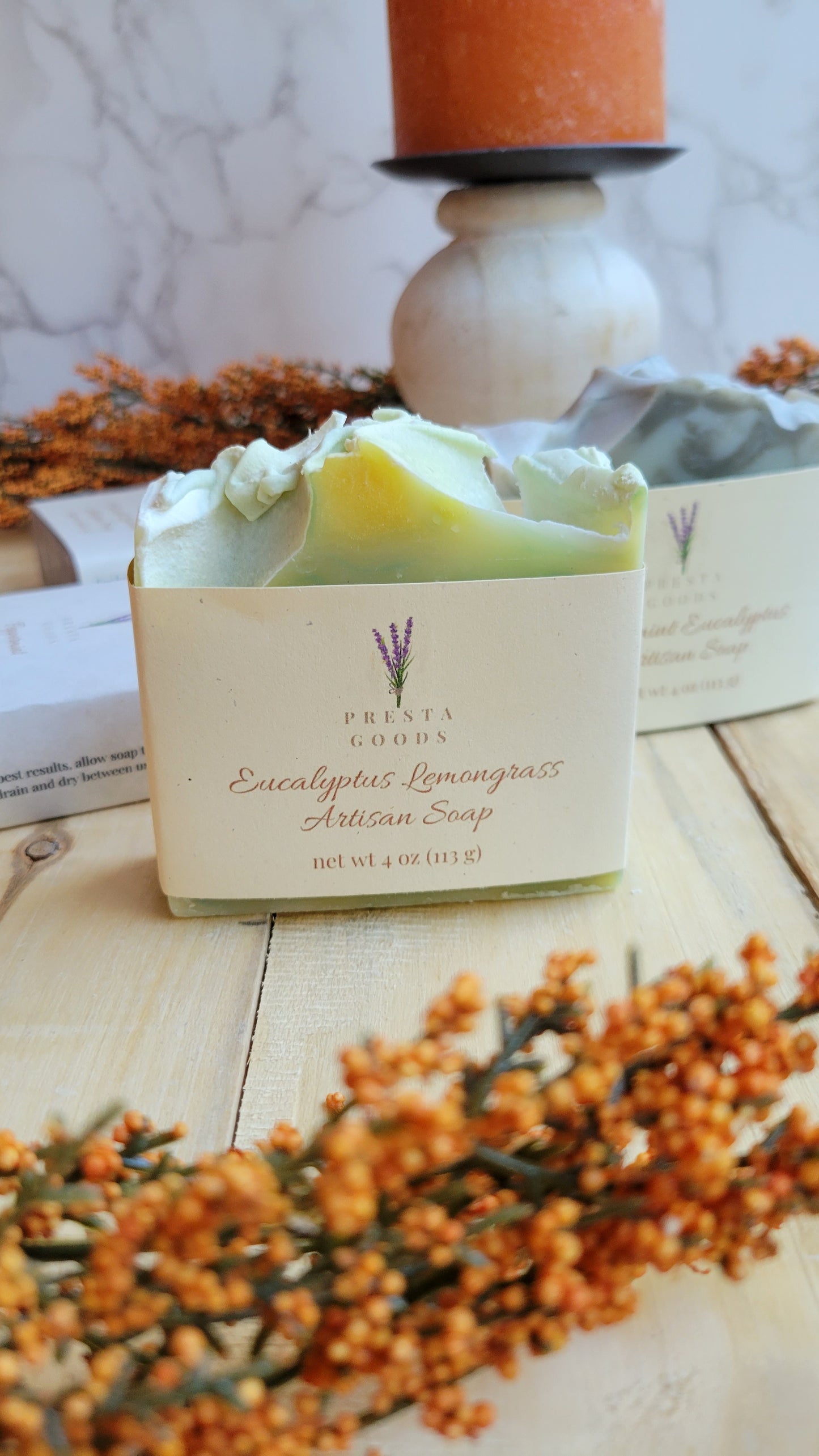 Eucalyptus Lemongrass essential oil artisan soap