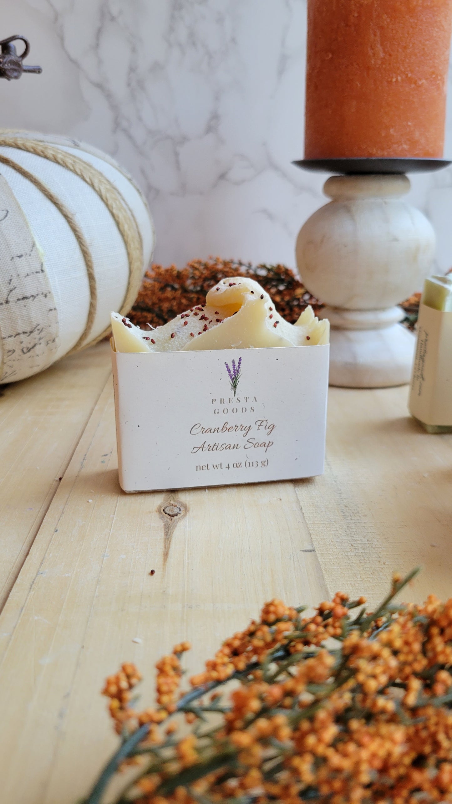 Cranberry Fig fragranced artisan soap