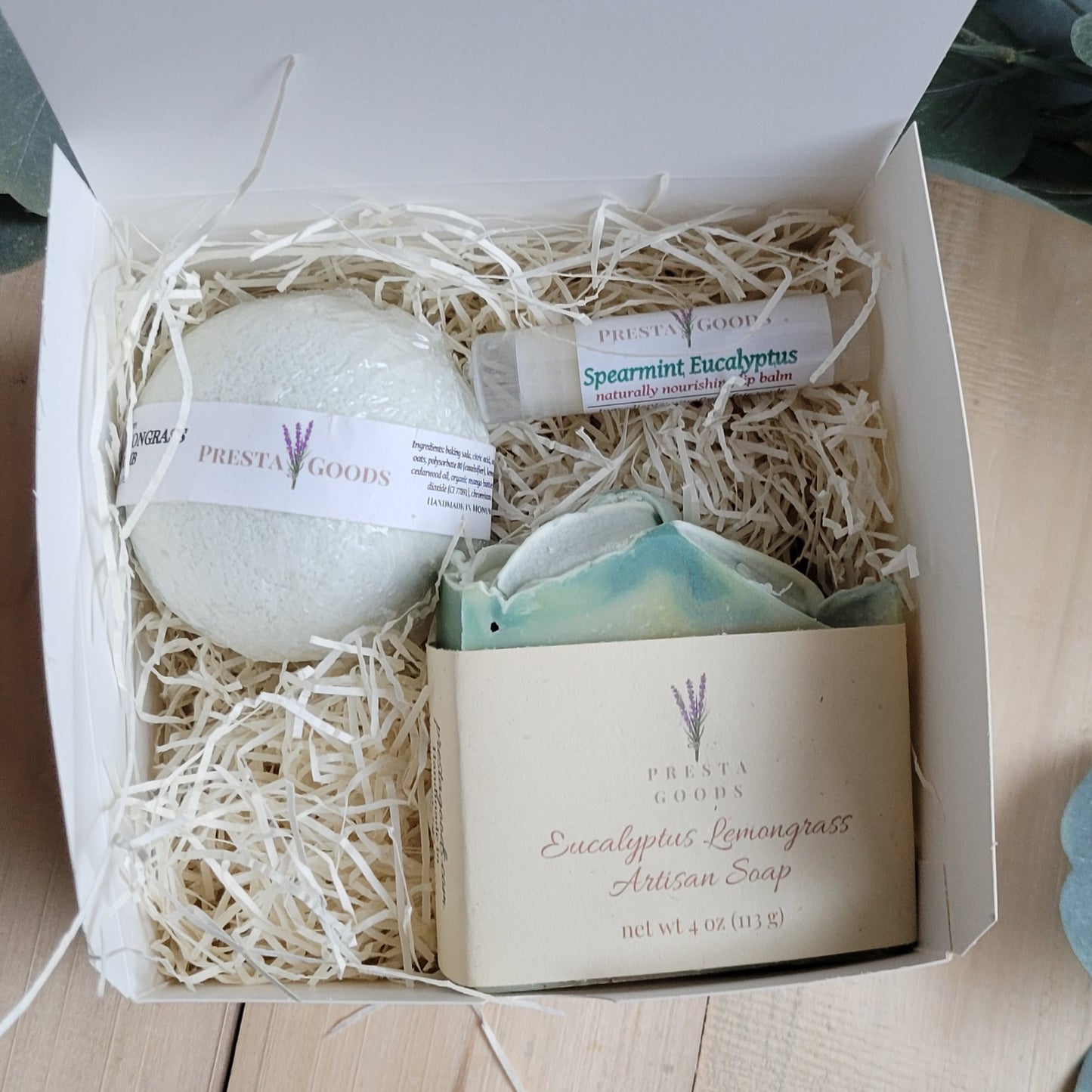 Eucalyptus Lemongrass Spa Day Gift Box