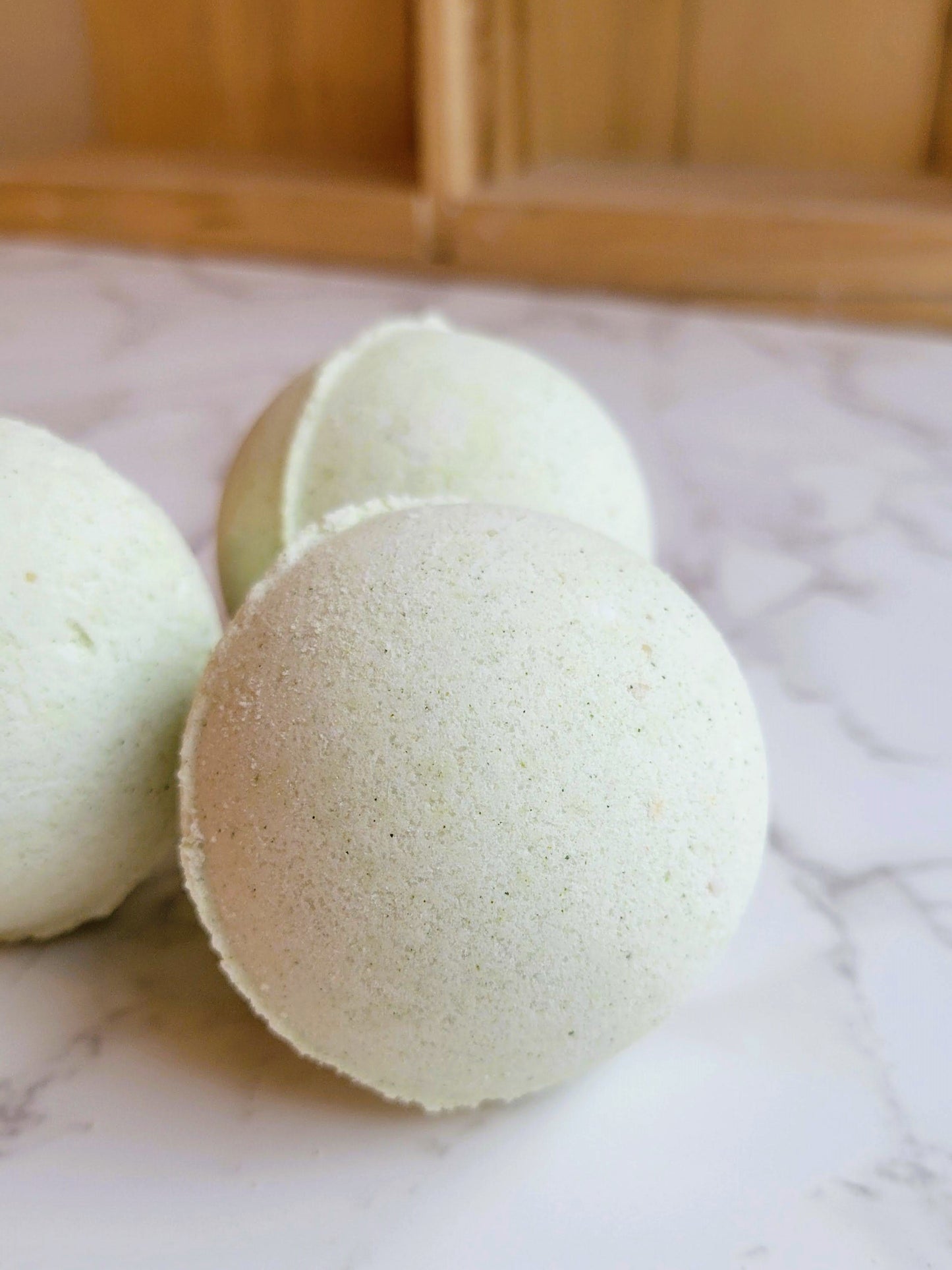 Peppermint essential oil bath bomb