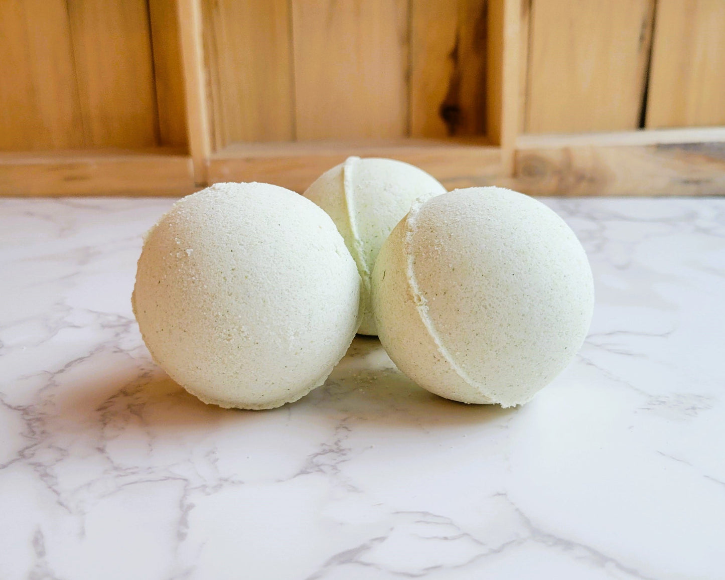 Peppermint essential oil bath bomb