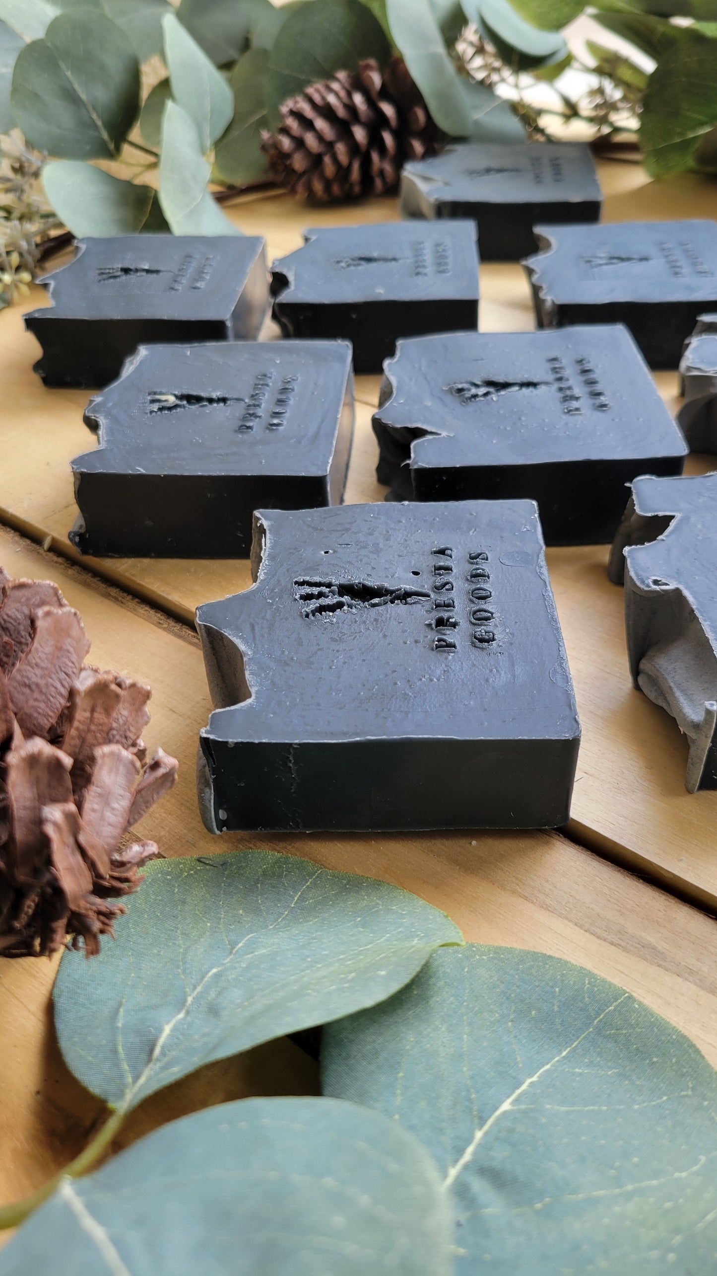 Charcoal & Tea Tree essential oil artisan facial soap