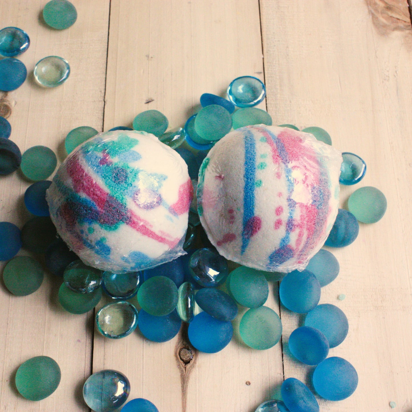 Sea Glass fragranced soothing bath bomb