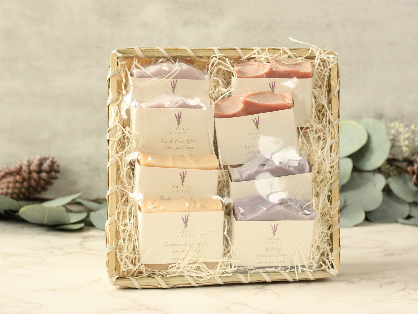 Floral Soap Sampler Gift Basket