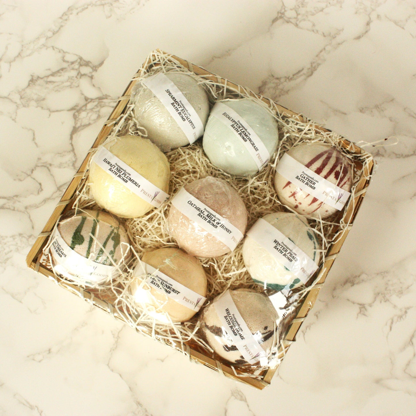 Bath Bomb Sampler Gift Basket