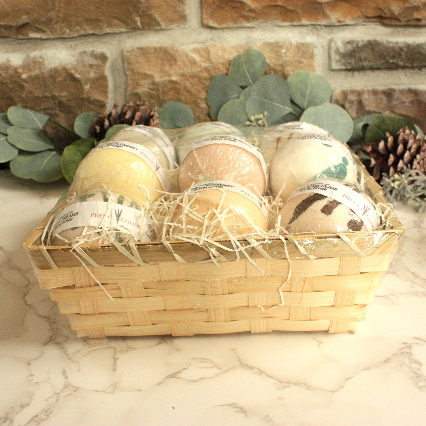 Bath Bomb Sampler Gift Basket