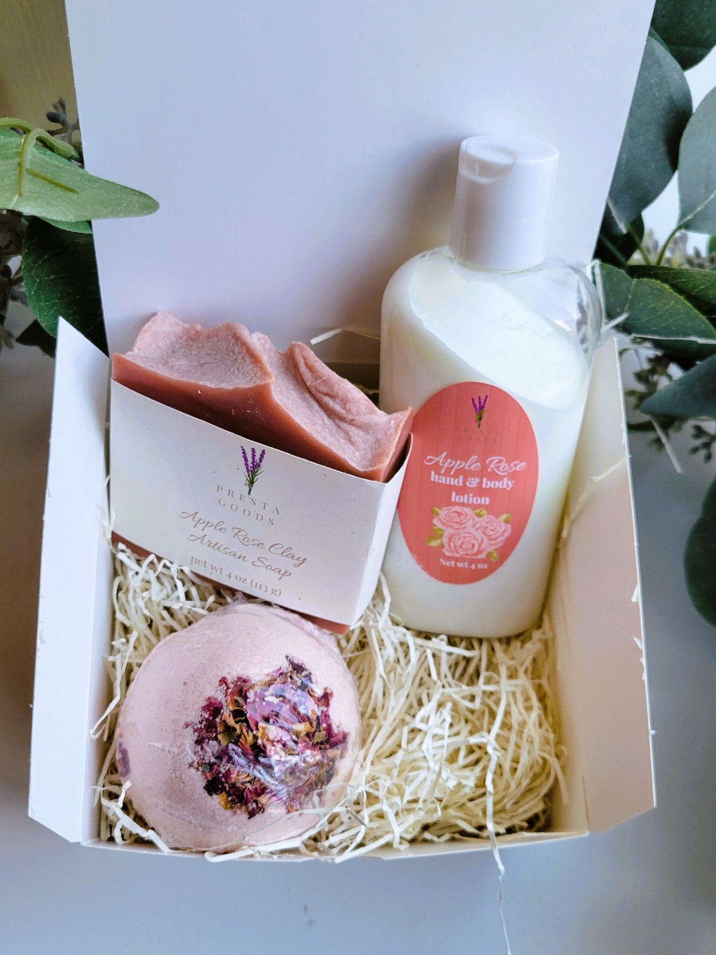 Self Care Pamper Gift Box - Apple Rose fragrance | Gift for her | Teacher Gift | Spa Day Set |