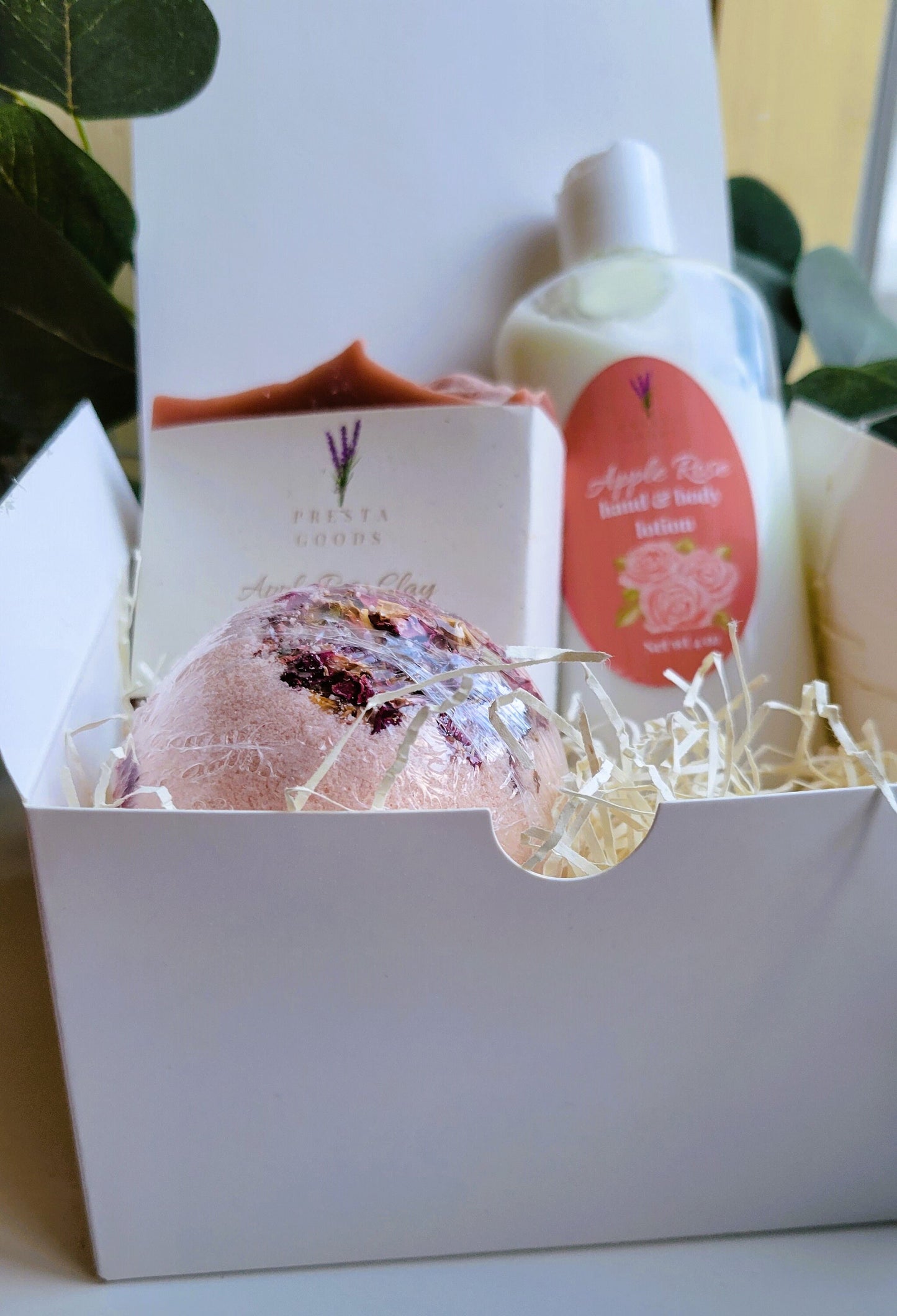 Self Care Pamper Gift Box - Apple Rose fragrance | Gift for her | Teacher Gift | Spa Day Set |