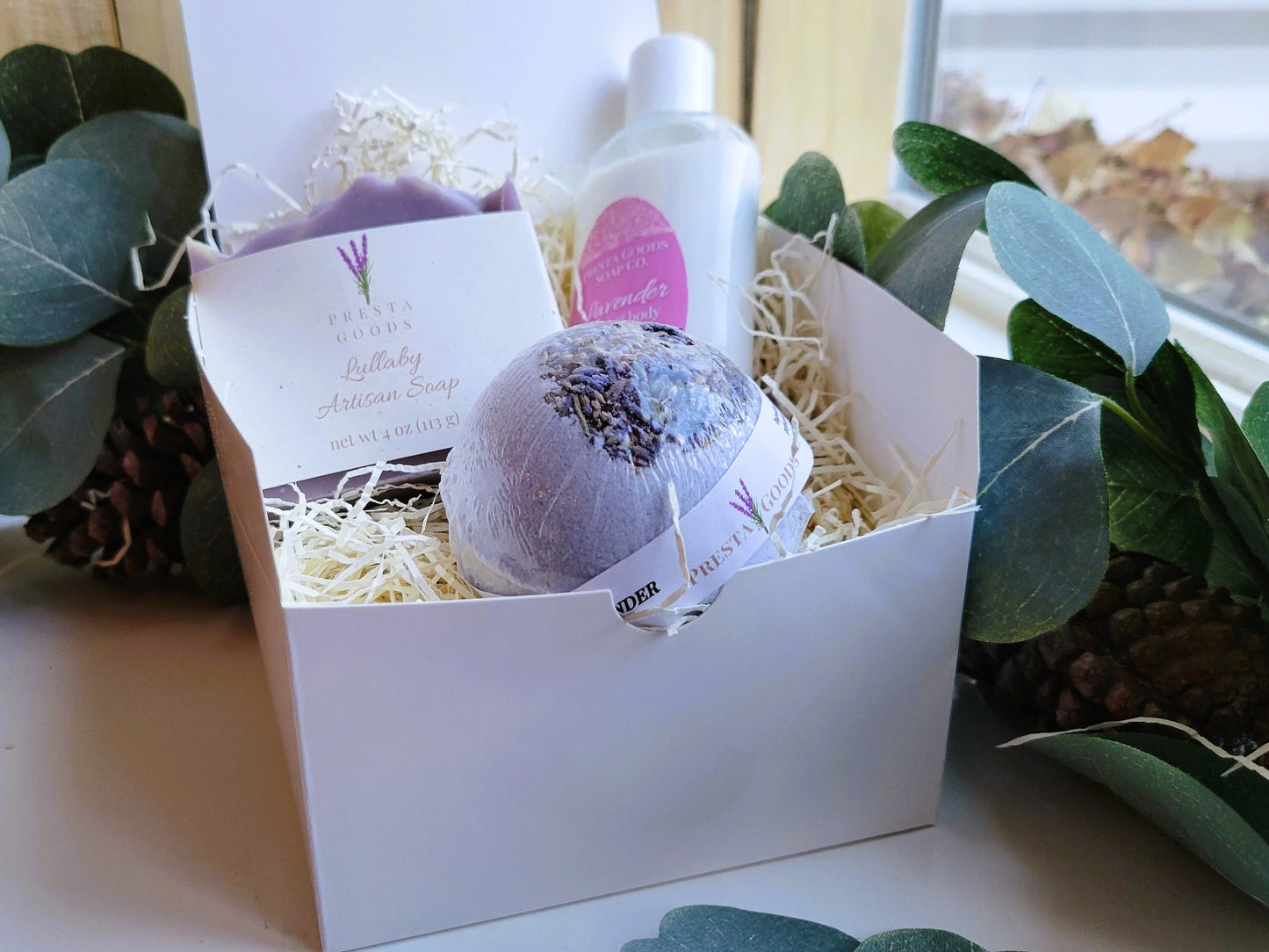 Self Care Pamper Gift Box - Lavender Essential Oil | Gift for her | Teacher Gift | Spa Day Set