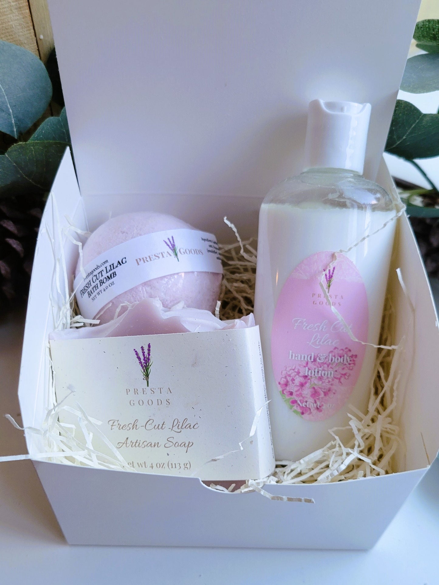 Self Care Pamper Gift Box - Fresh Cut Lilac fragrance | Gift for her | Teacher Gift | Spa Day Set