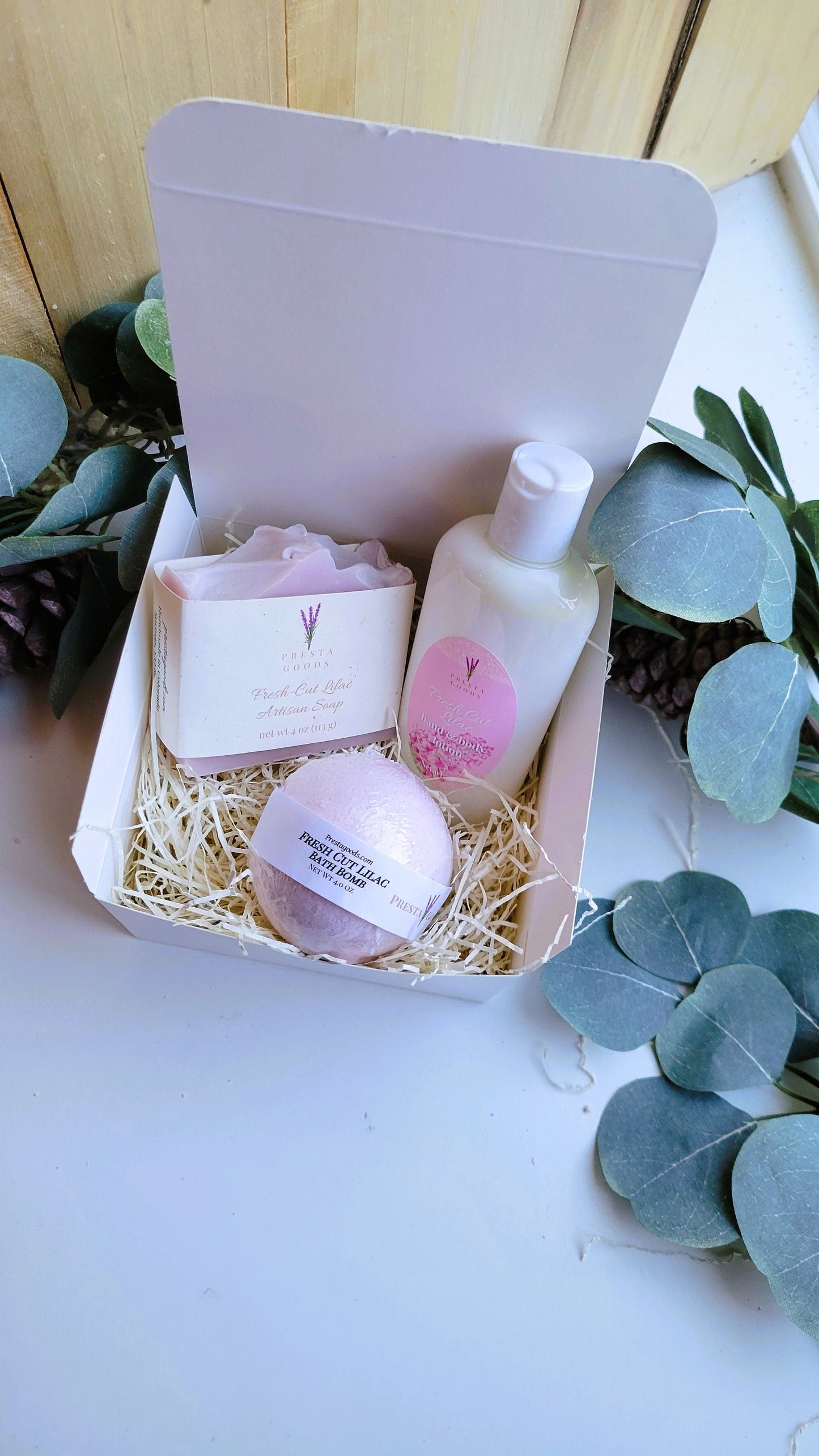 Self Care Pamper Gift Box - Fresh Cut Lilac fragrance | Gift for her | Teacher Gift | Spa Day Set