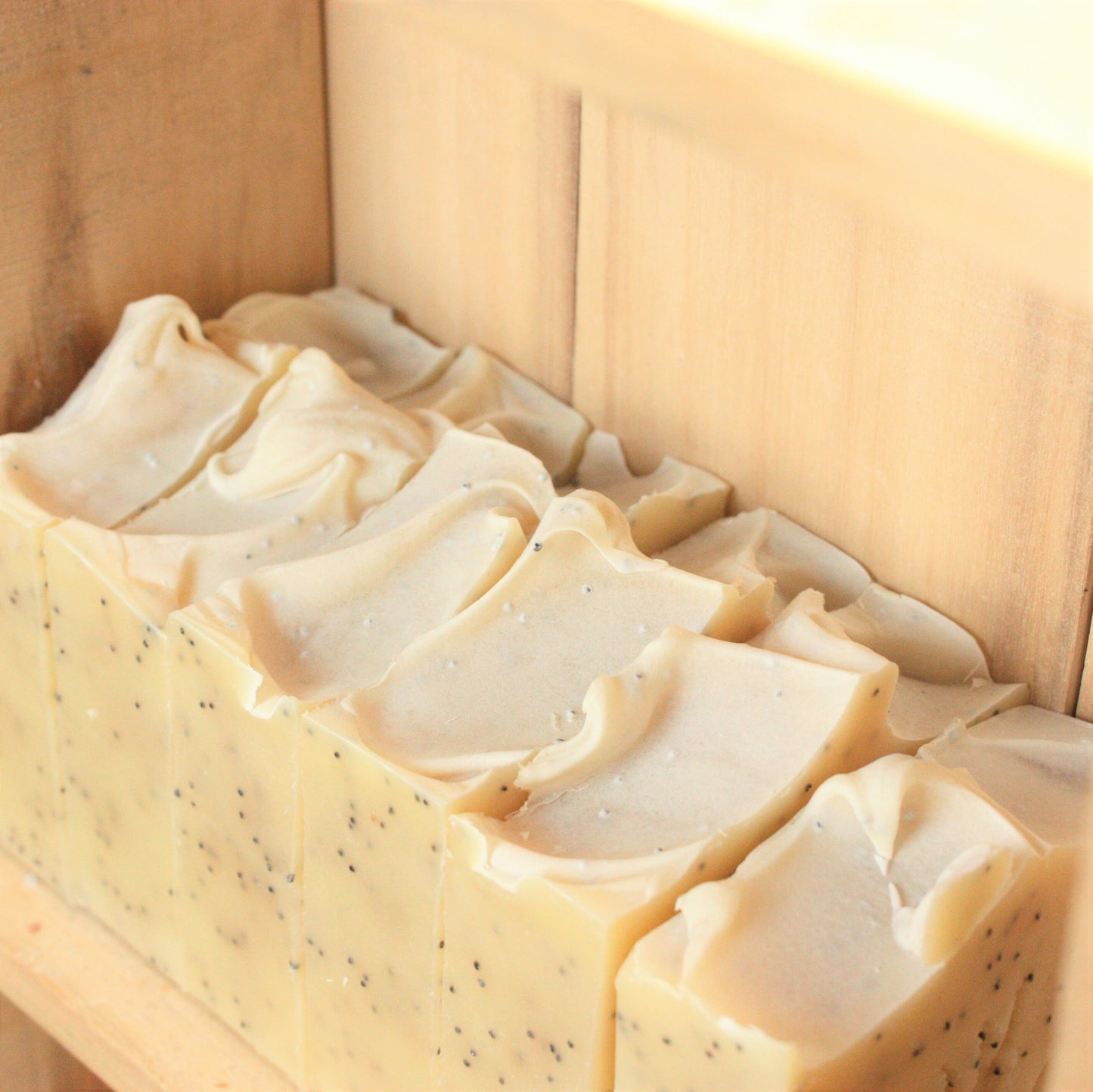 Lemon Poppy Seed essential oil artisan soap