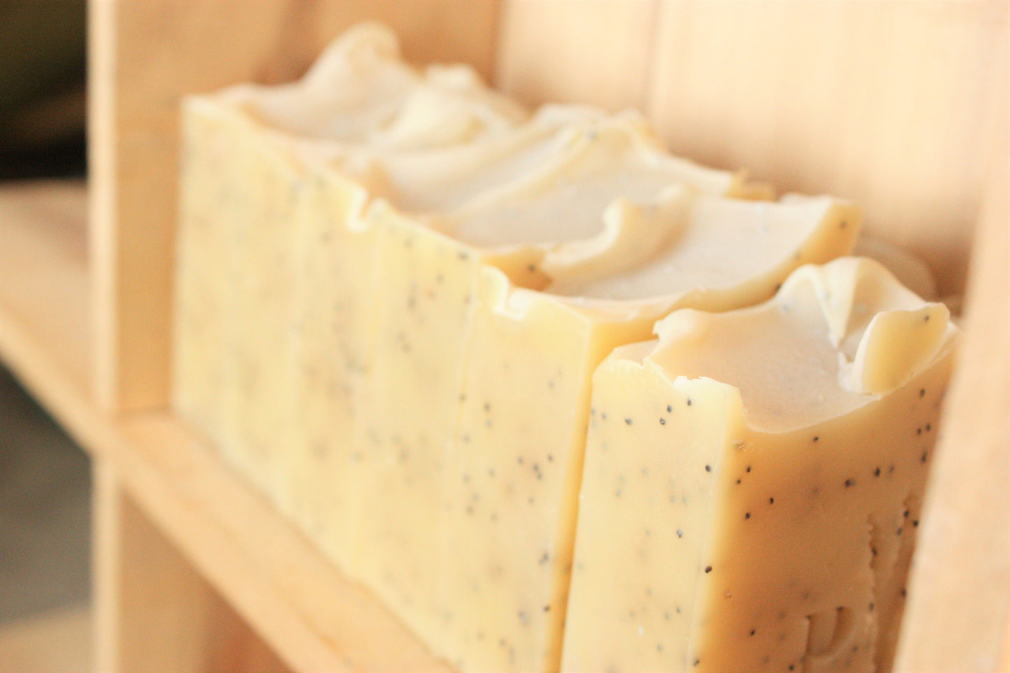 Lemon Poppy Seed essential oil artisan soap