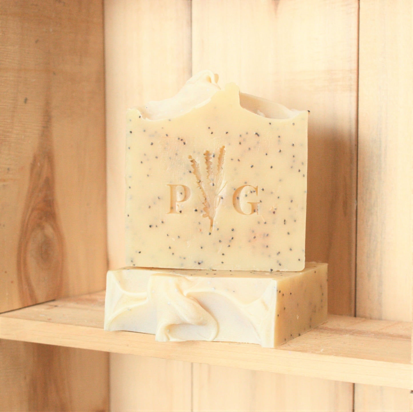 Lemon Poppy Seed essential oil artisan soap