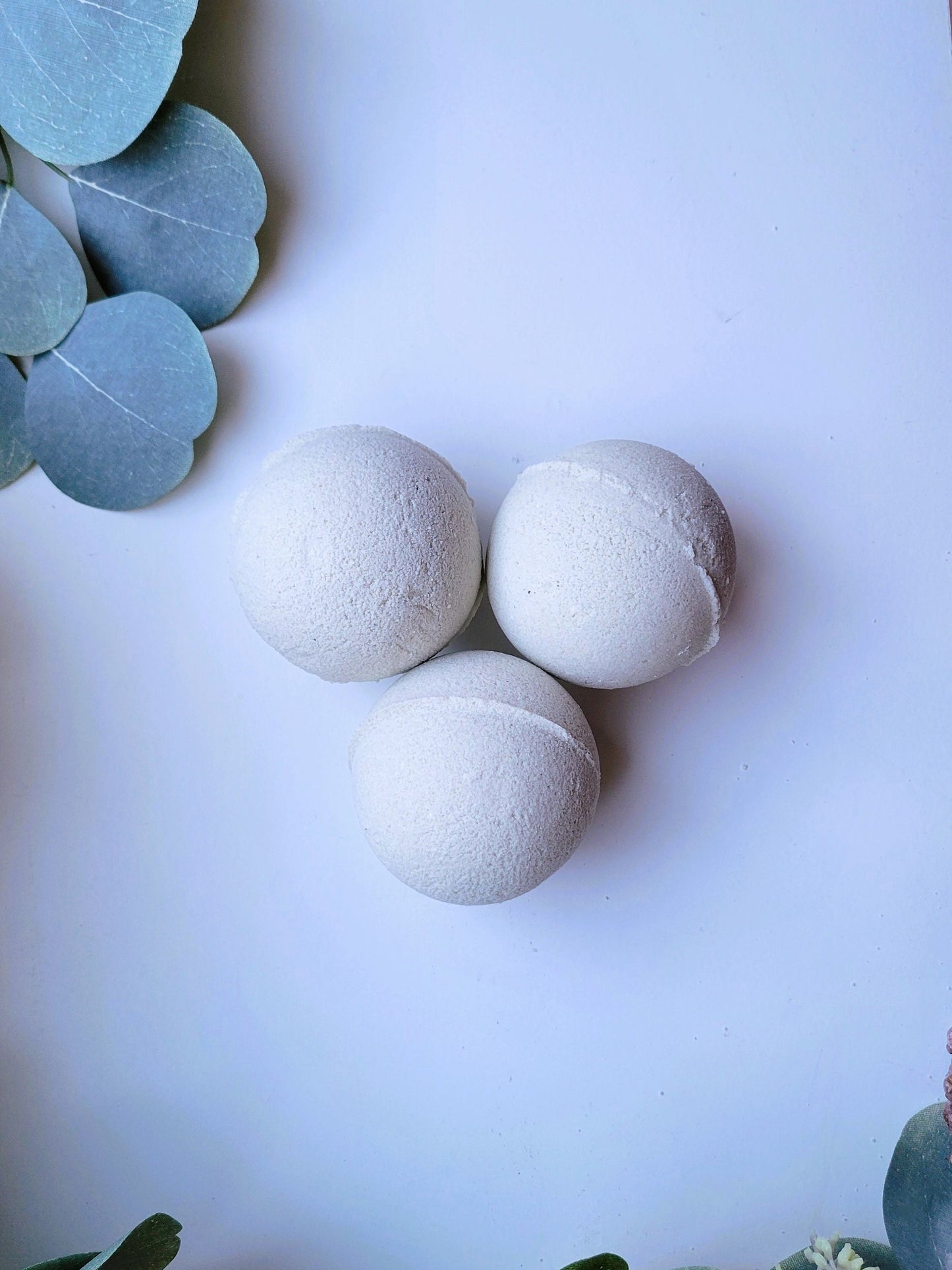 Spearmint Eucalyptus Essential Oil Bath Bomb with Sea Clay